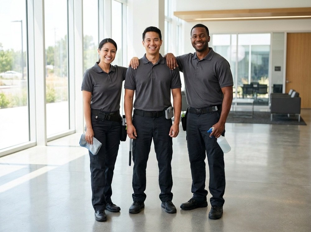 Sparkle & Co. cleaning team portrait