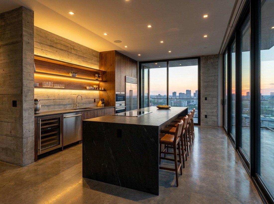 Cocina moderna de Residencial Los Pinos