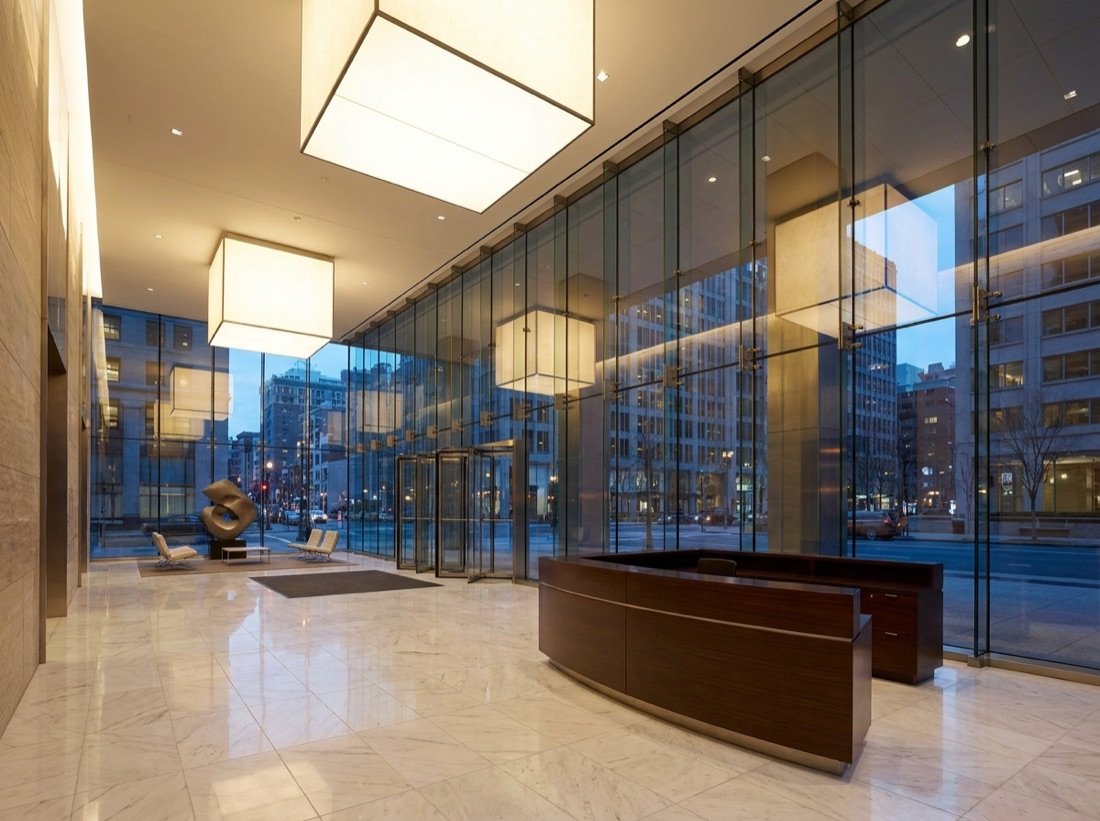 Lobby de acceso de Torre Comercial Norte