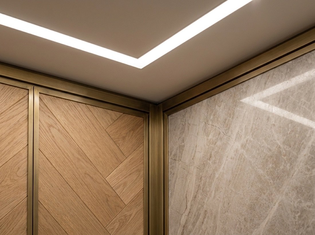 Detalle de acabados en Residencia Cumbres